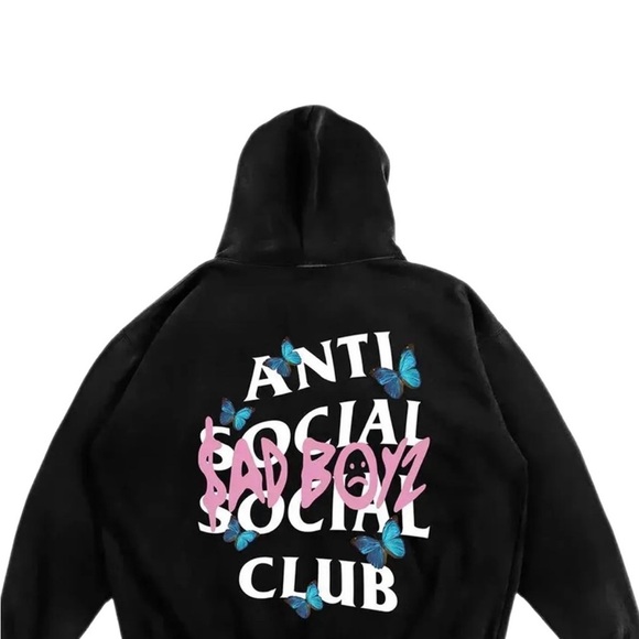 BRAND NEW, AUTHENTIC ANTI SOCIAL X SAD BOYZ COLLAB SAD & ANTI SOCIAL - Picture 2 of 3
